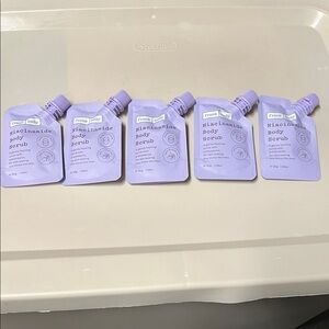 Frank Body Niacinamide Body Scrub - Purple set of 5